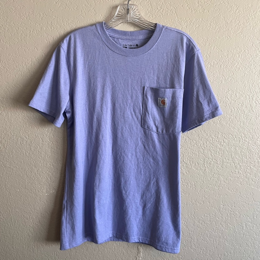 women’s periwinkle carhartt tshirt